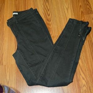 Green ankle jeans